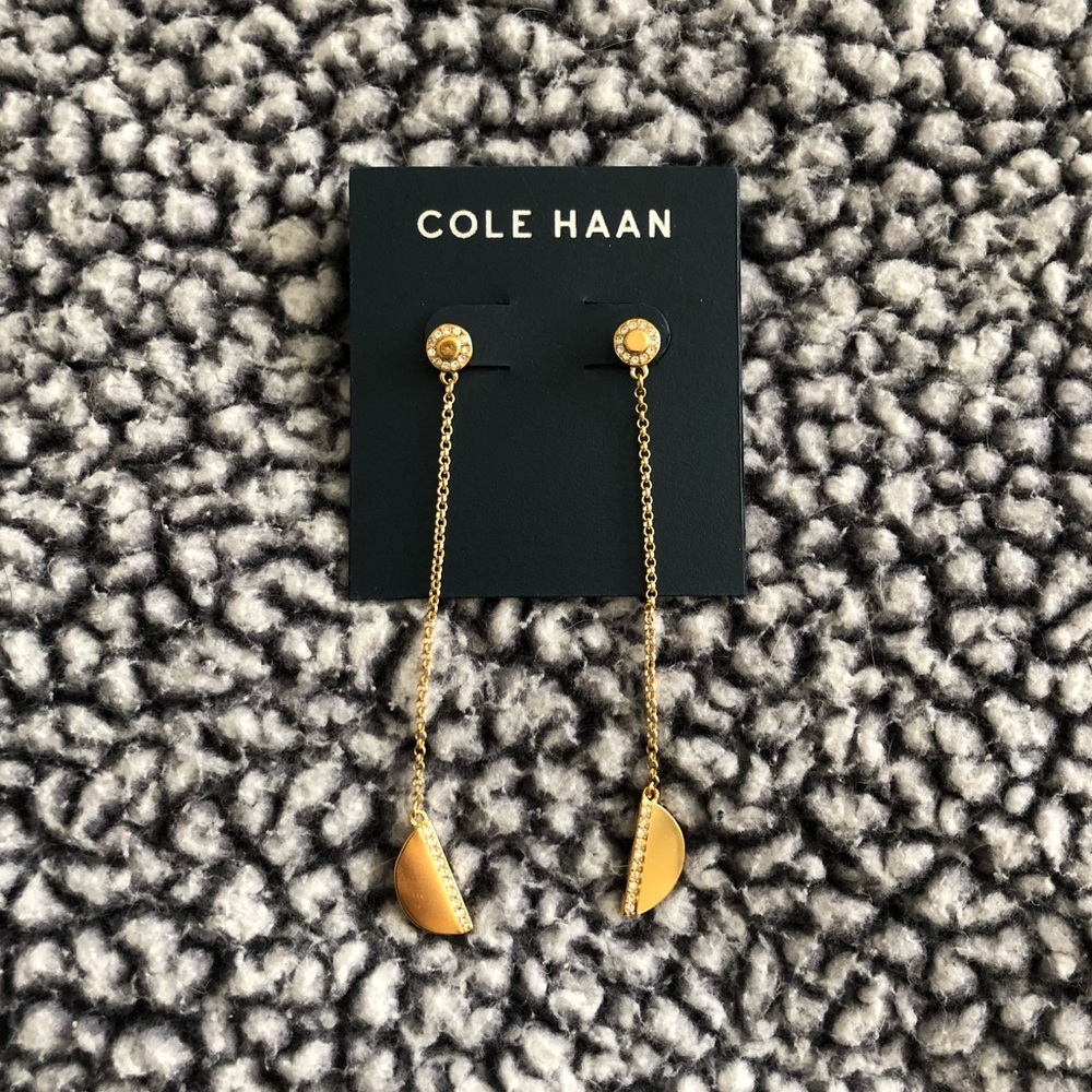 Cole Haan • Drop Chain Earrings • Gold